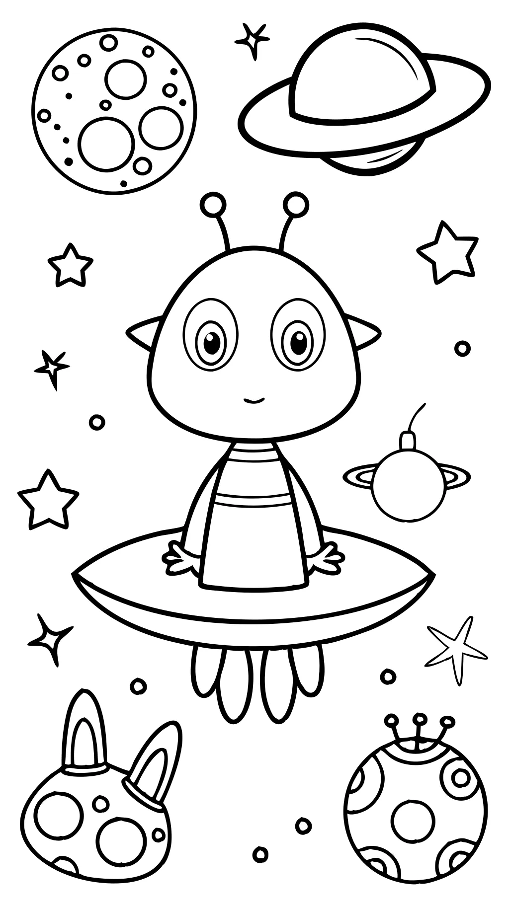 alien coloring pages